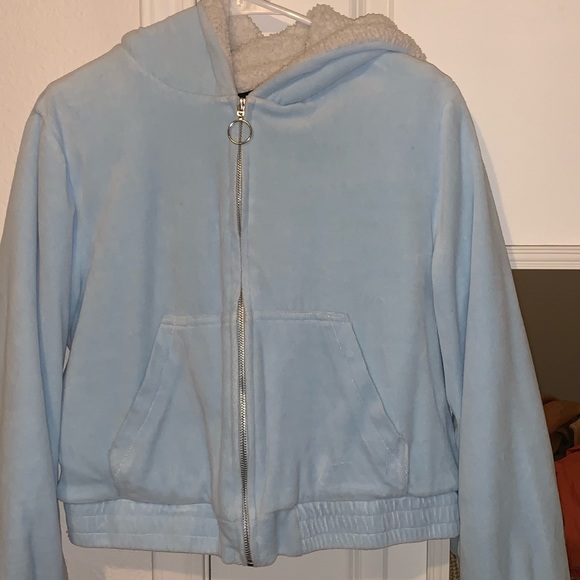 teddy bear jacket blue